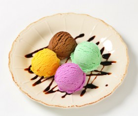 Chocolate ice cream Stock Photo 04