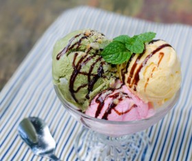 Chocolate ice cream Stock Photo 06