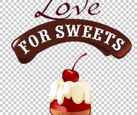 Chocolate sweet dessert vector illustration 08