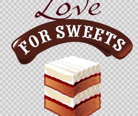 Chocolate sweet dessert vector illustration 09