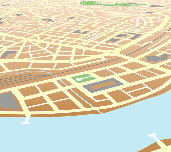 City housing map design vector 02