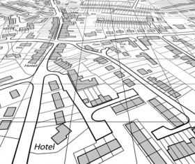 City housing map design vector 04
