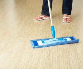 Cleaning the floor Stock Photo 01