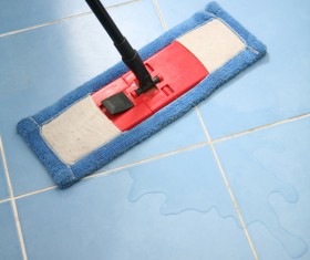 Cleaning the floor Stock Photo 02