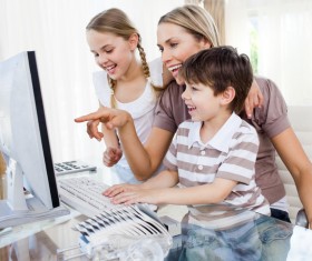 Coaching children to learn Stock Photo 04