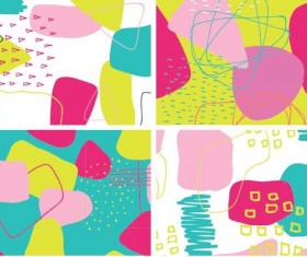 Color crush pattern vector material 02