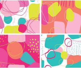 Color crush pattern vector material 03