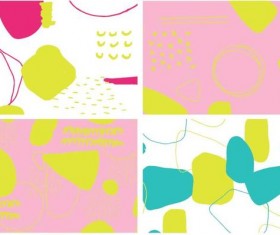 Color crush pattern vector material 04