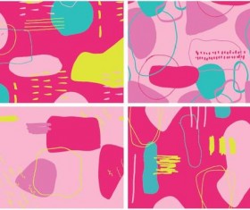 Color crush pattern vector material 05