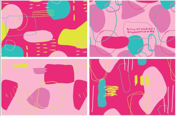 Color crush pattern vector material 05