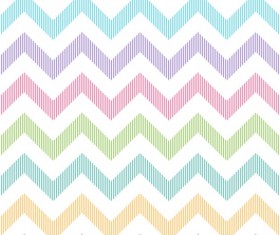 Colored zigzag seamless patterns vector 07