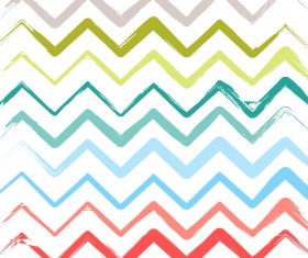 Colored zigzag seamless patterns vector 09