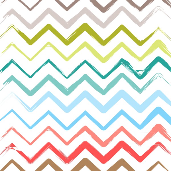 Colored zigzag seamless patterns vector 09