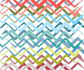 Colored zigzag seamless patterns vector 10