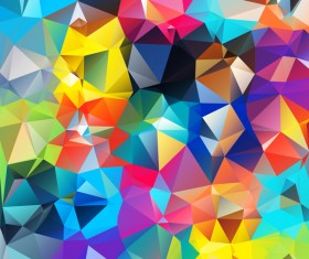 Colorful geometric polygonal background vector 12