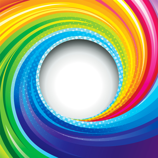 Colorful swirl abstract background vector 01