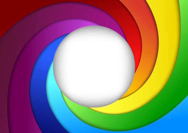 Colorful swirl abstract background vector 02