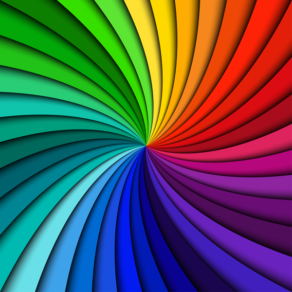 Colorful swirl abstract background vector 03