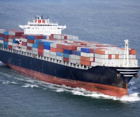Container freight ship Stock Photo 01