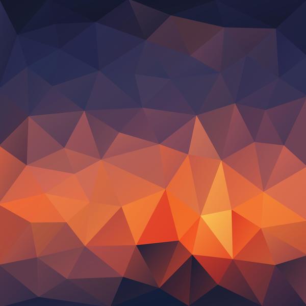 Creative polygonal backgrounds abstract vector 01