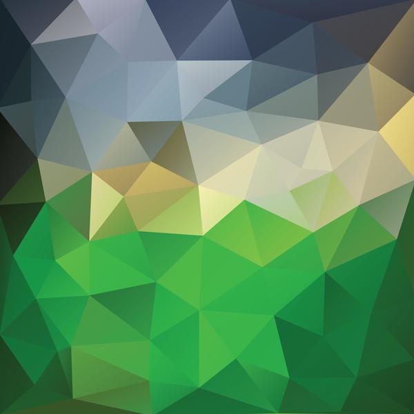 Creative polygonal backgrounds abstract vector 02
