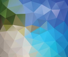 Creative polygonal backgrounds abstract vector 03