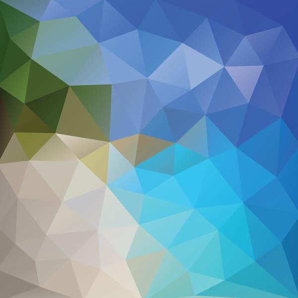 Creative polygonal backgrounds abstract vector 03