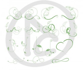 Curls and arrows Photoshop Brushes