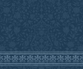 Dark blue decor pattern vector design 04