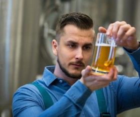 Detection beer man Stock Photo 01