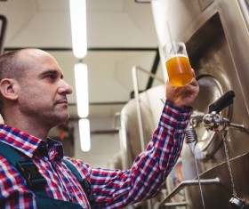 Detection beer man Stock Photo 02