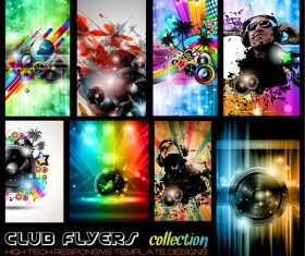 Disco club flyer template vector 04 free download