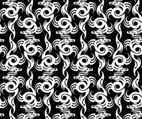 Dragon seamless pattern vector