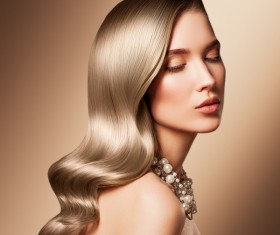 Elegant beautiful woman fashion makeup Stock Photo 03