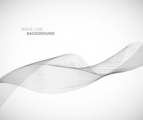 Elegant wavy line background illustration vector 05