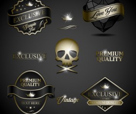 Exclusive vintage logos vector