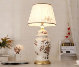Exquisite and beautiful table lamp Stock Photo