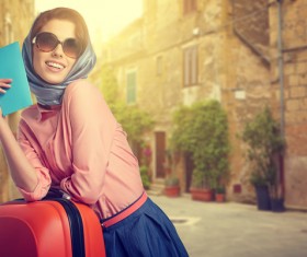 Fashionable beautiful Italian woman Stock Photo 01