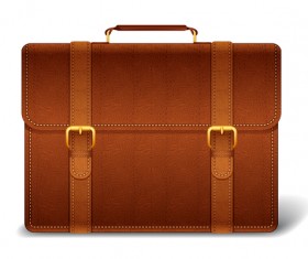 Fashionj leather briefcase vectors illustration 03