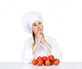 Female chef Stock Photo 02