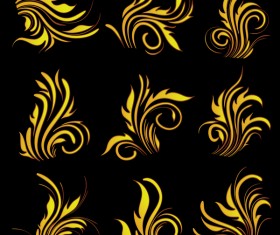 Fire ornaments illustration vector