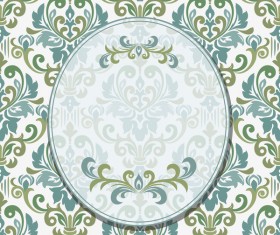 Floral pattern for invitation card vector