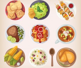 Food vintage illustration vector 04