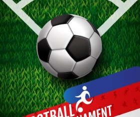 Football tournament poster vector