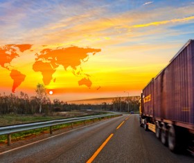 Freight truck Stock Photo 07