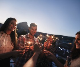 Friends party Stock Photo 04