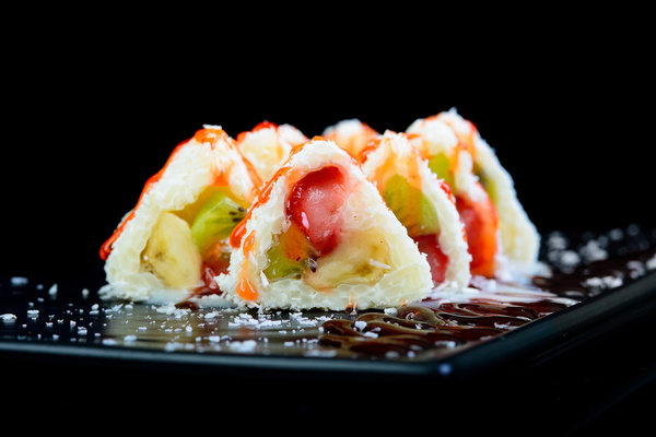 Fruit Sushi Stock Photo 06