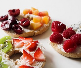 Fruit bread delicious dessert Stock Photo