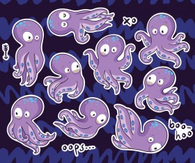 Funny Octopus Vector