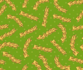 Fusilli flour seamless pattern vector